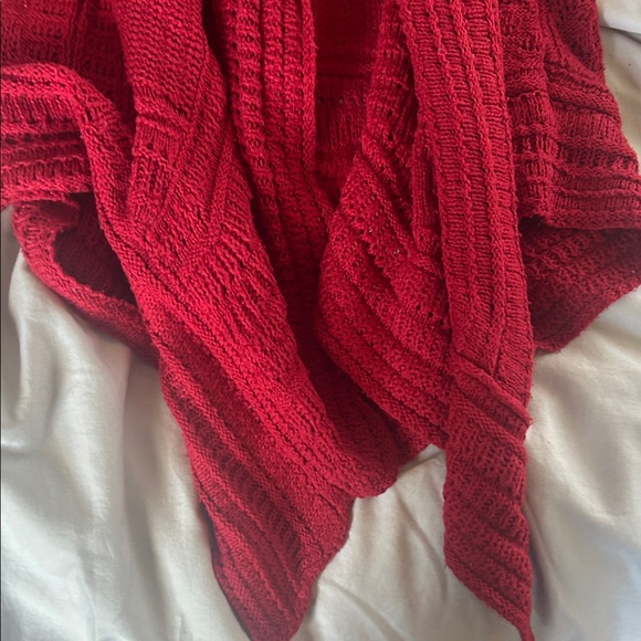 Style & Co. Women's Red Cardigan Sweater - Picture 6 of 16